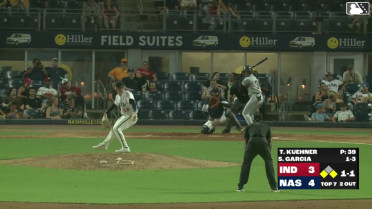 Jhostynxon Garcia singles on a ground ball to left fielder Luis Matos. Tyler Callihan scores. Enmanuel Valdez to 2nd.