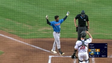 Clark Elliott's first professional multihomer game