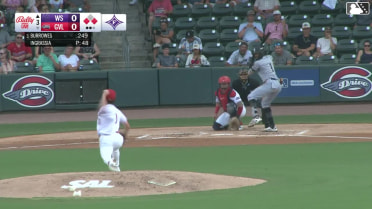 Catcher Ronny Hernandez picks off Bryce Eblin at 3rd on throw to third baseman Antonio Anderson.
