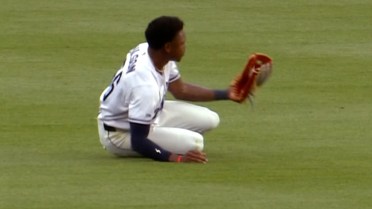 P.J. Hilson makes a diving catch 