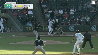 Oliver Dunn doubles (9) on a sharp line drive to right fielder Reed Trimble. Braden Montgomery scores. Jacob Gonzalez scores. LaMonte Wade Jr. to 3rd.