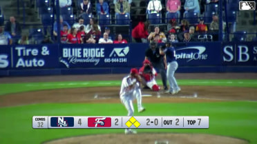 Aaron Combs In play, run(s) to Aaron Parker