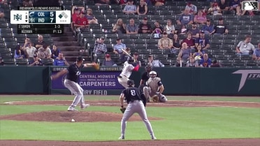 Ronny Simon out on a sacrifice fly to center fielder Blake Perkins. Duce Gourson scores.