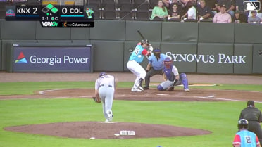 Drew Compton grounds into a double play, second baseman Devin Ortiz to shortstop Ed Howard to first baseman Edgar Alvarez. Jordan Groshans out at 2nd. Drew Compton out at 1st.