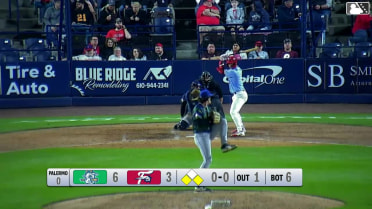 Jordan Dissin doubles (2) on a ground ball to left fielder Conner Capel. Raylin Heredia scores. Austin Murr to 3rd.