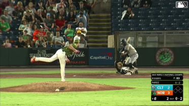 Trevor Rogers' ninth strikeout of the game 