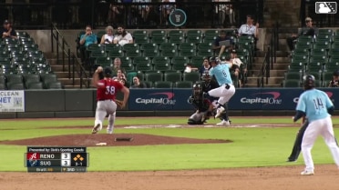 Zach Dezenzo walks. Pascanel Ferreras scores. Cavan Biggio to 3rd. Joey Loperfido to 2nd.