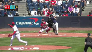 Axel Sanchez drills a three-run homer