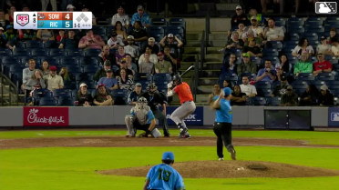 Jace Avina homers (4) on a fly ball to left center field.