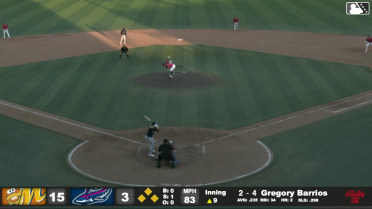Gregory Barrios singles on a line drive to right fielder Brandon Compton. Connor Hujsak scores. Ryan Spikes to 3rd. Brock Jones to 2nd.