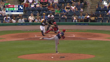 Roc Riggio's first homer in the Rockies organization 