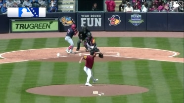 Bryan Torres homers (2) on a fly ball to right field.