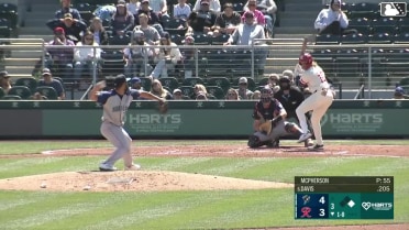 Colin Davis homers (2) on a fly ball to left center field. Victor Labrada scores.