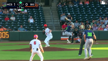 Casey Cook singles on a line drive to center fielder Brendan Summerhill. Paxton Kling scores.