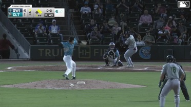 Nacho Alvarez Jr. doubles (5) on a sharp line drive to center fielder T.J. McCants. Brewer Hicklen scores. Sean Murphy to 3rd.