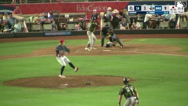 Romeo Sanabria homers (9) on a fly ball to right field. Kai Roberts scores.