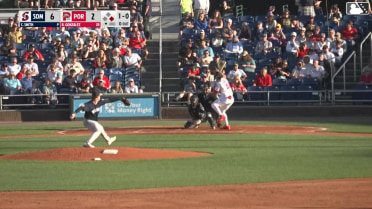 Romy Gonzalez homers (1) on a fly ball to left center field. Franklin Arias scores.