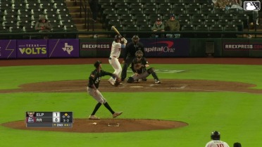 Alejandro Osuna singles on a ground ball to left fielder Samad Taylor. Aaron Zavala scores.