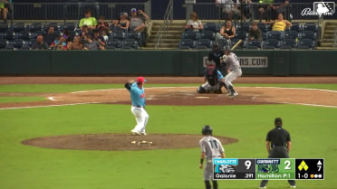 Ryan Galanie grounds into a double play, third baseman Jordan Groshans to second baseman Brett Wisely to first baseman Rowdy Tellez. Edgar Quero out at 2nd. Ryan Galanie out at 1st.