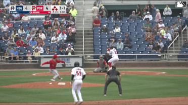 Ronald Rosario walks. Matt Fraizer scores. Ahbram Liendo to 3rd. Mason White to 2nd.