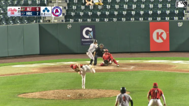 Keiner Delgado out on a sacrifice fly to right fielder T.J. White. Will Taylor scores. Matt King to 3rd.