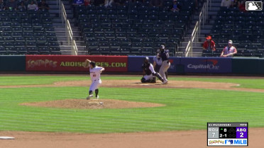 Keyber Rodriguez homers (7) on a fly ball to left field.