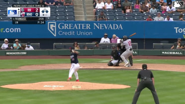 Keyber Rodriguez out on a sacrifice fly to center fielder Kristian Robinson. Trevor Hauver scores.