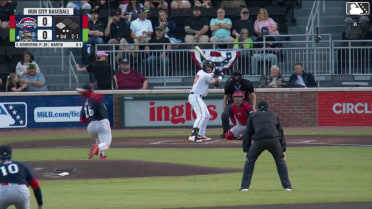Maxton Martin singles on a ground ball to center fielder Isaiah Jackson. Antonis Macias scores.