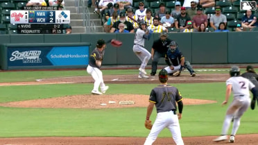 Spencer Nivens singles on a line drive to right fielder Garrett Spain. Jack Pineda scores. Sam Kulasingam to 3rd.