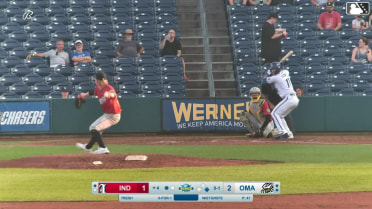 Luca Tresh homers (7) on a fly ball to left field. Brett Squires scores.