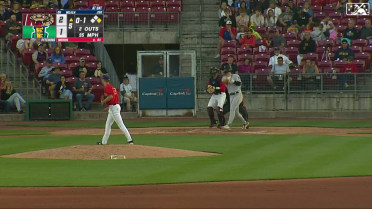 Morris strikes out his seventh batter of the game
