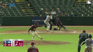 Trent Youngblood singles on a ground ball to right fielder Yeison Morrobel. Danny Serretti scores. Alberto Barriga scores. Trent Youngblood to 2nd. Trent Youngblood advances to 2nd, on a fielding error by right fielder Yeison Morrobel.