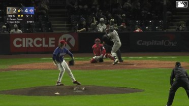 Capri Ortiz singles on a ground ball to center fielder J.R. Freethy. Randy De Jesus scores.