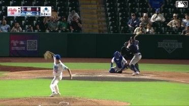 Cameron Cauley singles on a line drive to center fielder Alek Thomas. Cooper Johnson scores.