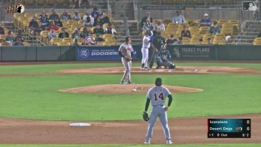 Charles Davalan rips a leadoff homer