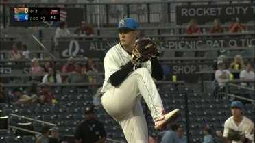 Sam Aldegheri tosses eight scoreless innings