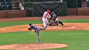 Brooks Auger strikes out three in Fall League debut