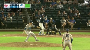 Chris Newell homers (15) on a fly ball to right center field. Elijah Hainline scores. Zyhir Hope scores.