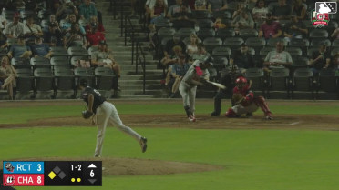 Jacob Cozart doubles (2) on a sharp line drive to right fielder Yerlin Confidan. Arjun Nimmala scores.