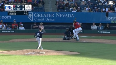 A.J. Vukovich homers (1) on a fly ball to right field.