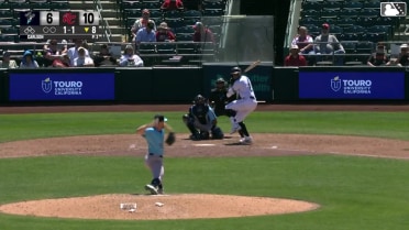Victor Bericoto homers (6) on a fly ball to left center field.