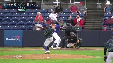 Corey Collins homers (3) on a fly ball to right center field. John Bay scores.