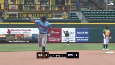 Willy Vasquez clubs a homer to left-center field 