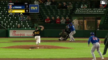 Andy Ibáñez singles on a line drive to center fielder Robert Hassell III. Christian Arroyo scores.