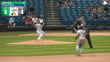 Caden Kendle grounds into a double play, third baseman Jose Cerice to first baseman Chris Brito. Luis Hernandez out at 3rd. Caden Kendle out at 1st.