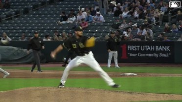 Andrew Wantz gets his 11th strikeout for Salt Lake