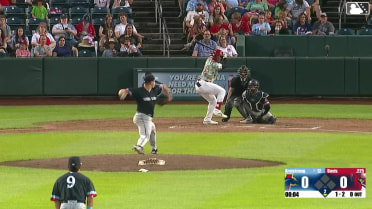 Chase Davis homers (8) on a fly ball to center field.