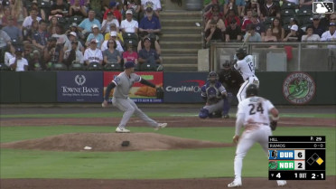 Cam Hill In play, run(s) to Bryan Ramos