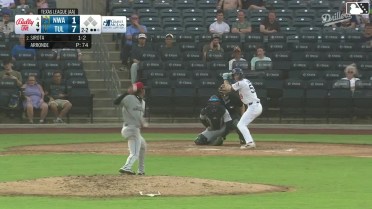 Mike Sirota homers (8) on a fly ball to right center field.