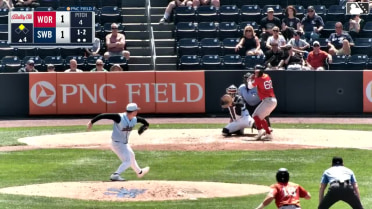 Brett Harris strikes out swinging.